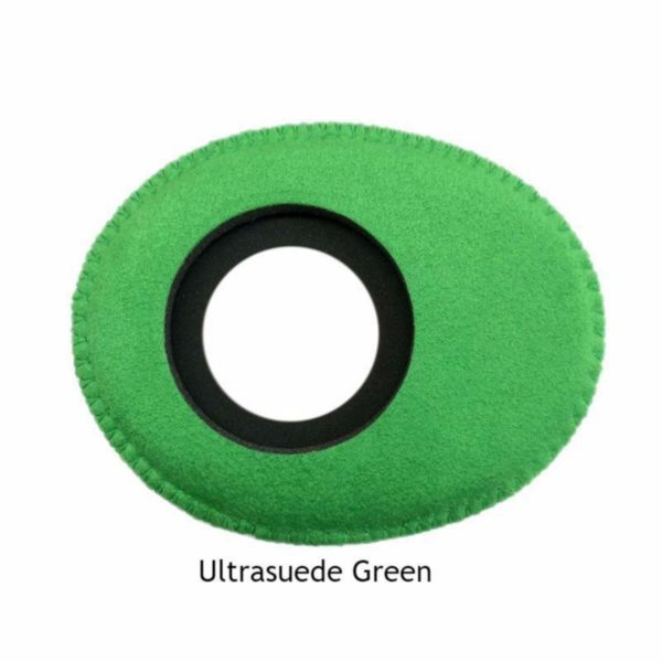 oculare oval large green ultrasuede